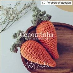 Cenourinha de crochê: Gráfico gratuito para download