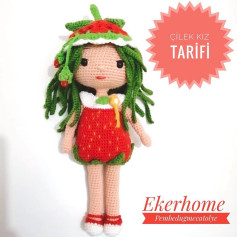 Çilek Kız Amigurumi Tarifi