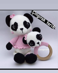 Çıngıraklı Panda Amigurumi Tarifi