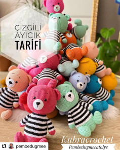 Çizgili Ayıcık Amigurumi Tarifi