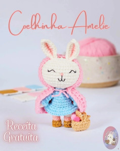Coelhinha Amélie: Gráfico de crochê gratuito