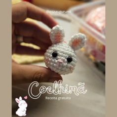 Coelhinha Amigurumi: Gráfico de Crochê Grátis