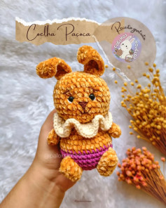 Coelhinha de Páscoa em crochê: Gráfico gratuito!