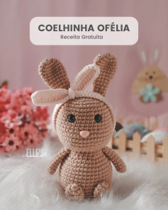 COELHINHA OFÉLIA: Gráfico de crochê gratuito para coelhinha amigurumi