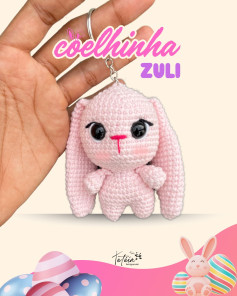 Coelhinha Zuli: Gráfico de Amigurumi Passo a Passo