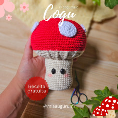 Cogumelo Amigurumi: Gráfico de crochê gratuito