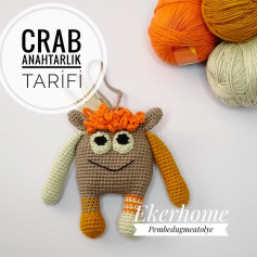 Crab Anahtarlık Amigurumi Yapımı