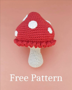 Crochet Adorable Mushroom: Free Pattern