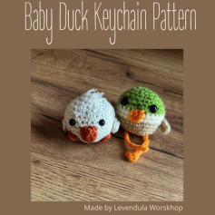 Crochet Baby Duck Keychain Pattern