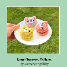 Crochet Bear Macaron Amigurumi Pattern