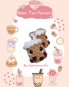 Crochet Boba Tea Charm Pattern