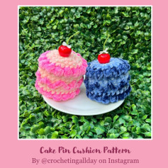 Crochet Cake Pincushion Pattern