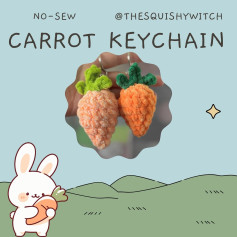 Crochet Carrot Keychain Pattern