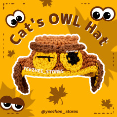 Crochet Cats Owl Hat Pattern