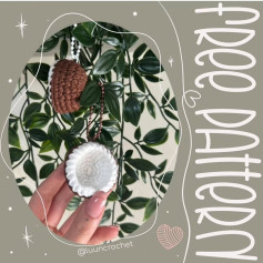Crochet Coconut Charm Pattern
