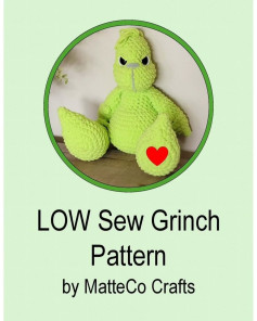Crochet Grinch Pattern: Low Sew Amigurumi