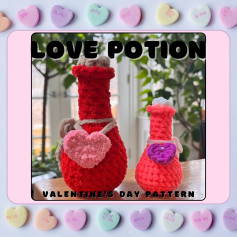 Crochet Love Potion Valentines Day Pattern