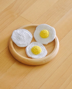 Crochet Pattern: Adorable Fried Egg Keychain