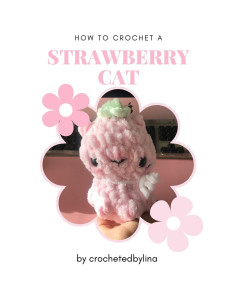 Crochet Pattern: Adorable Strawberry Cat