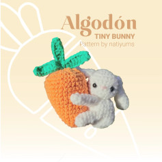 Crochet Pattern: Adorable Tiny Bunny with Carrot