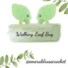 Crochet Pattern: Adorable Walking Leaf Bugs