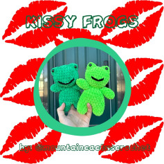 Crochet Pattern: Kissy Frogs Amigurumi