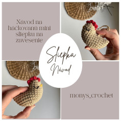 Crochet Pattern: Mini Hanging Hen