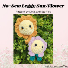 Crochet Pattern: No-Sew Leggy Sun/Flower