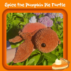 Crochet Pattern: Pumpkin Pie Turtle