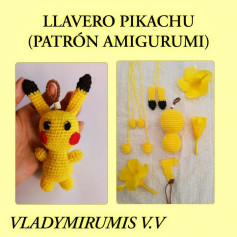 Crochet Pikachu Amigurumi Keychain Pattern