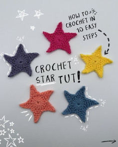 Crochet Star Tutorial: 10 Easy Steps