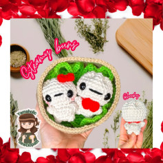 Crochet Steamed Buns Amigurumi Pattern