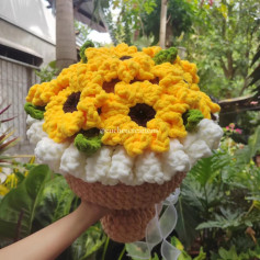 Crochet Sunflower Bouquet Pattern Chart