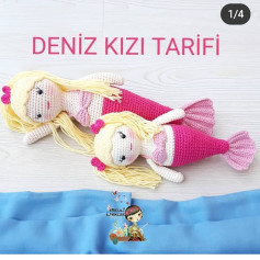 DENİZ KIZI AMİGURUMİ TARİFLERİ
