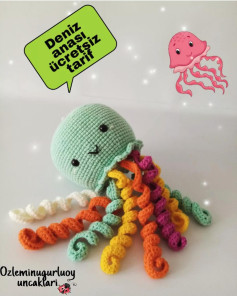 Denizanası Amigurumi Şeması Ücretsiz