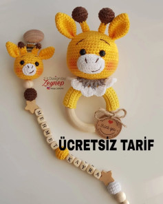 Dêve Bebek Zili ve Emzik Zinciri Tığ İşi Şeması