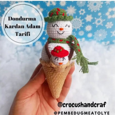 Dondurma Kardan Adam Amigurumi Yapımı