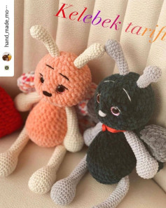 El yapımı Kelebek Amigurumi Örnekleri
