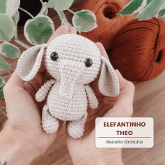 Elefantinho Theo: Gráfico de Crochê Grátis
