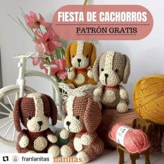 Fiesta de Cachorros: Patrón de Ganchillo Gratis