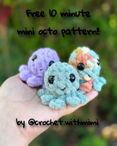Free 10-Minute Mini Octopus Crochet Pattern!