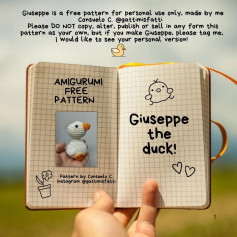 Free Amigurumi Crochet Pattern: Giuseppe the Duck!