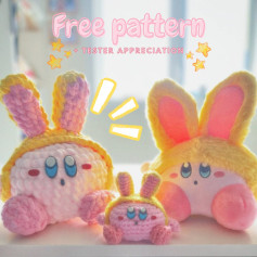 ❣️Free Bunny Kirby Pattern out now❣️