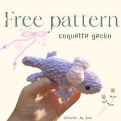 Free Coquette Gecko Amigurumi Crochet Pattern