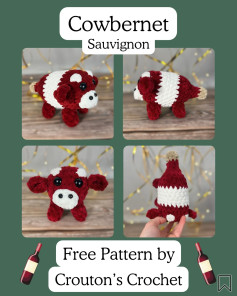 Free Cowbernet Sauvignon Crochet Pattern