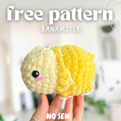 Free Crochet Banamster Pattern: No-Sew Amigurumi