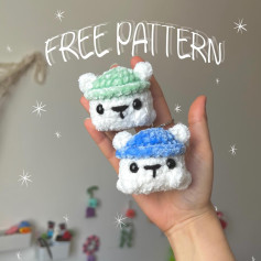 Free Crochet Bear Keychain Pattern