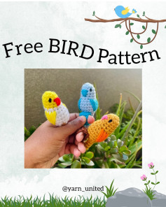 Free Crochet Bird Pattern: Adorable Three-Bird Set