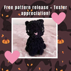 Free Crochet Black Cat Pattern Release!