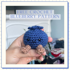 Free Crochet Blueberry Amigurumi Pattern